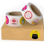 Etiquetas redondas en bobina